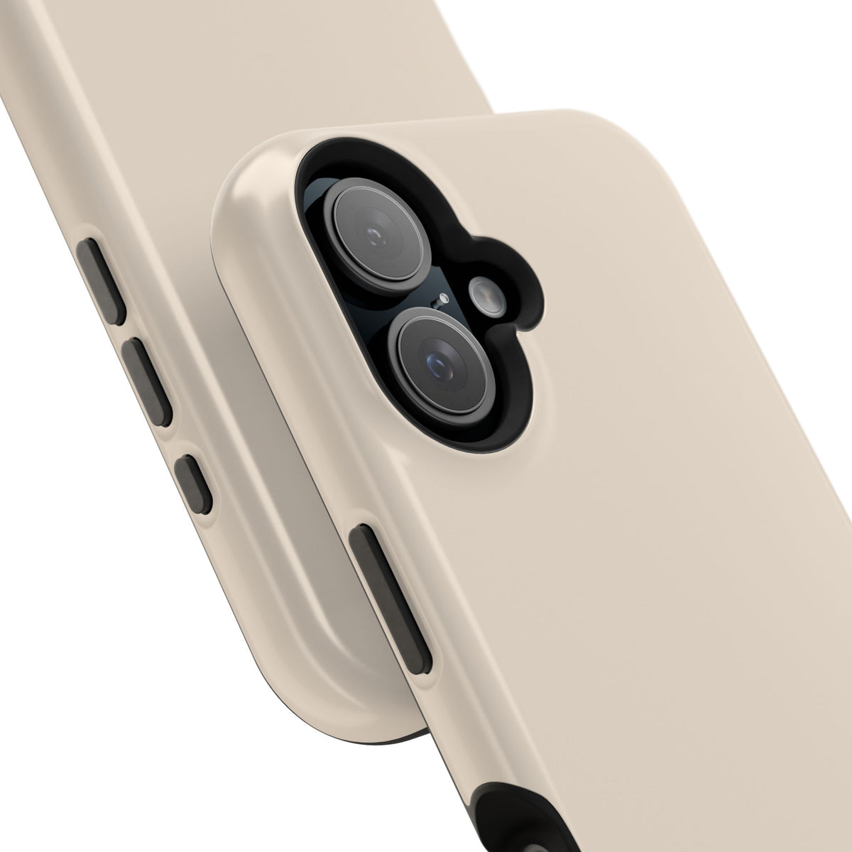 Custom Initials Beige iPhone Case