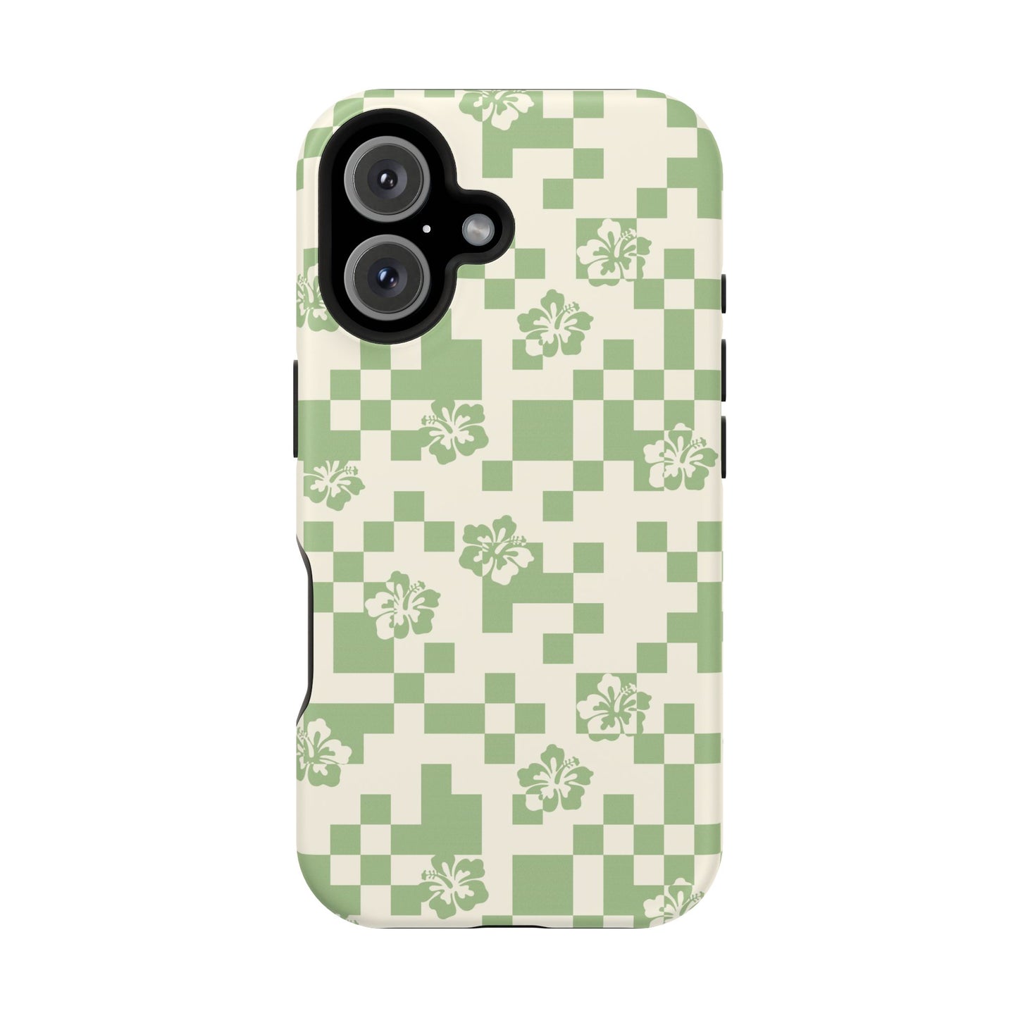 Green Hibiscus iPhone Case