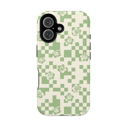 Green Hibiscus iPhone Case