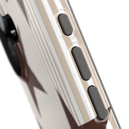 Custom Initials Mocha Star iPhone Case