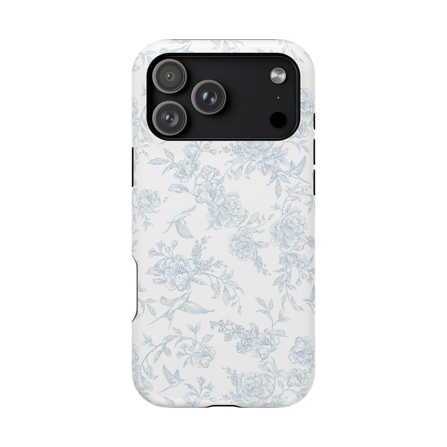 French Blue Toile iPhone Case