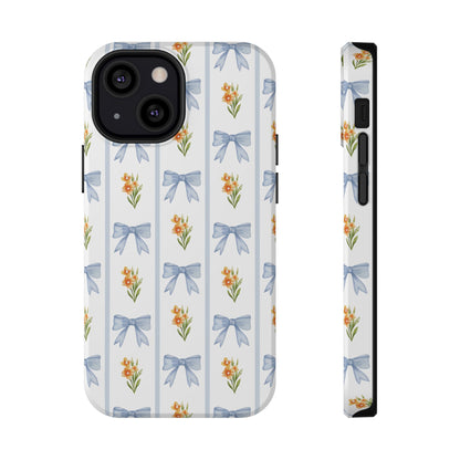 Blue Bows iPhone Case