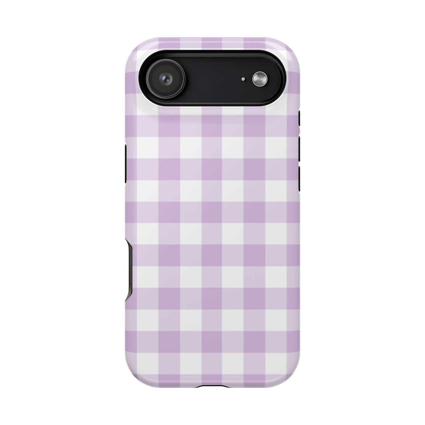 Purple Gingham iPhone Case