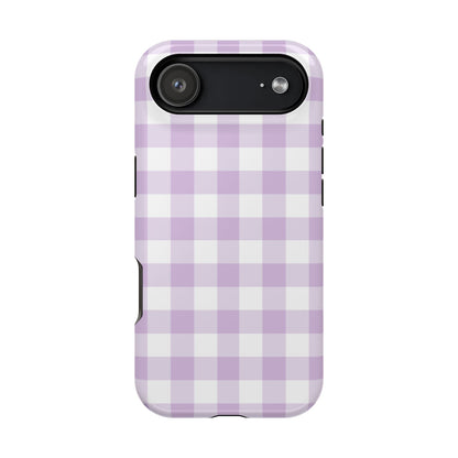 Purple Gingham iPhone Case