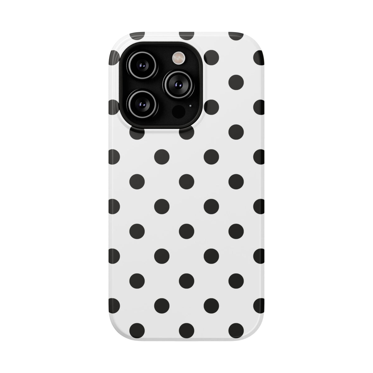 Black Polka Dots iPhone Case