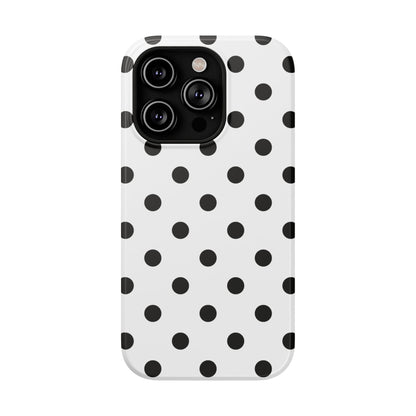 Black Polka Dots iPhone Case