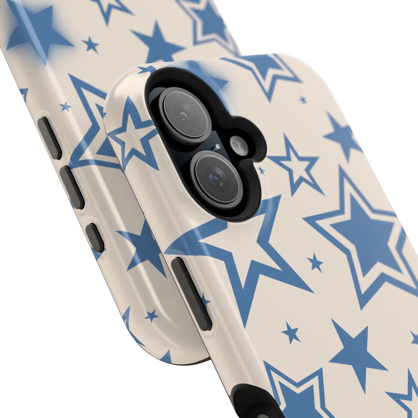 Beige & Blue Stardust iPhone Case