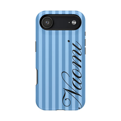 Personalized Seaside Stripes iPhone Case