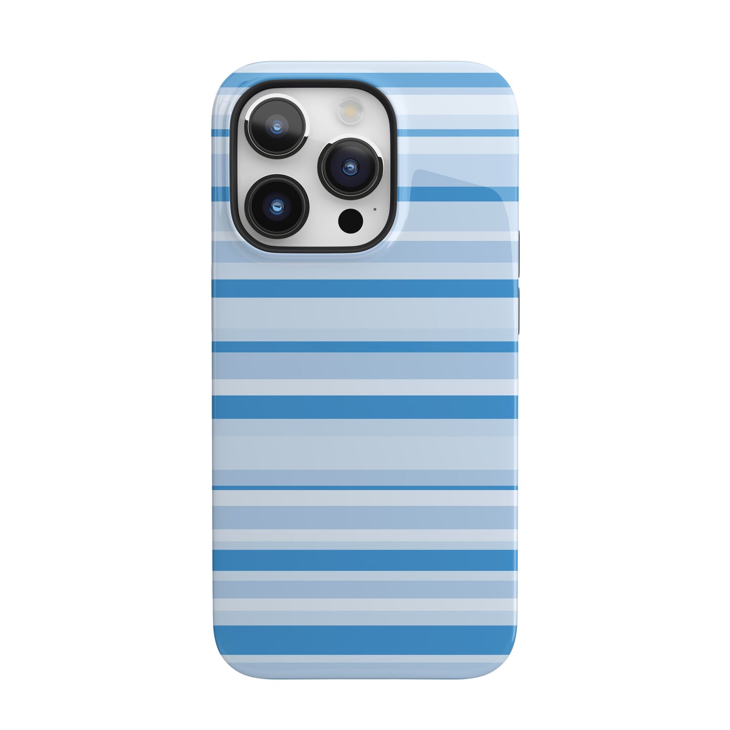 Blue Candy Stripes iPhone Case