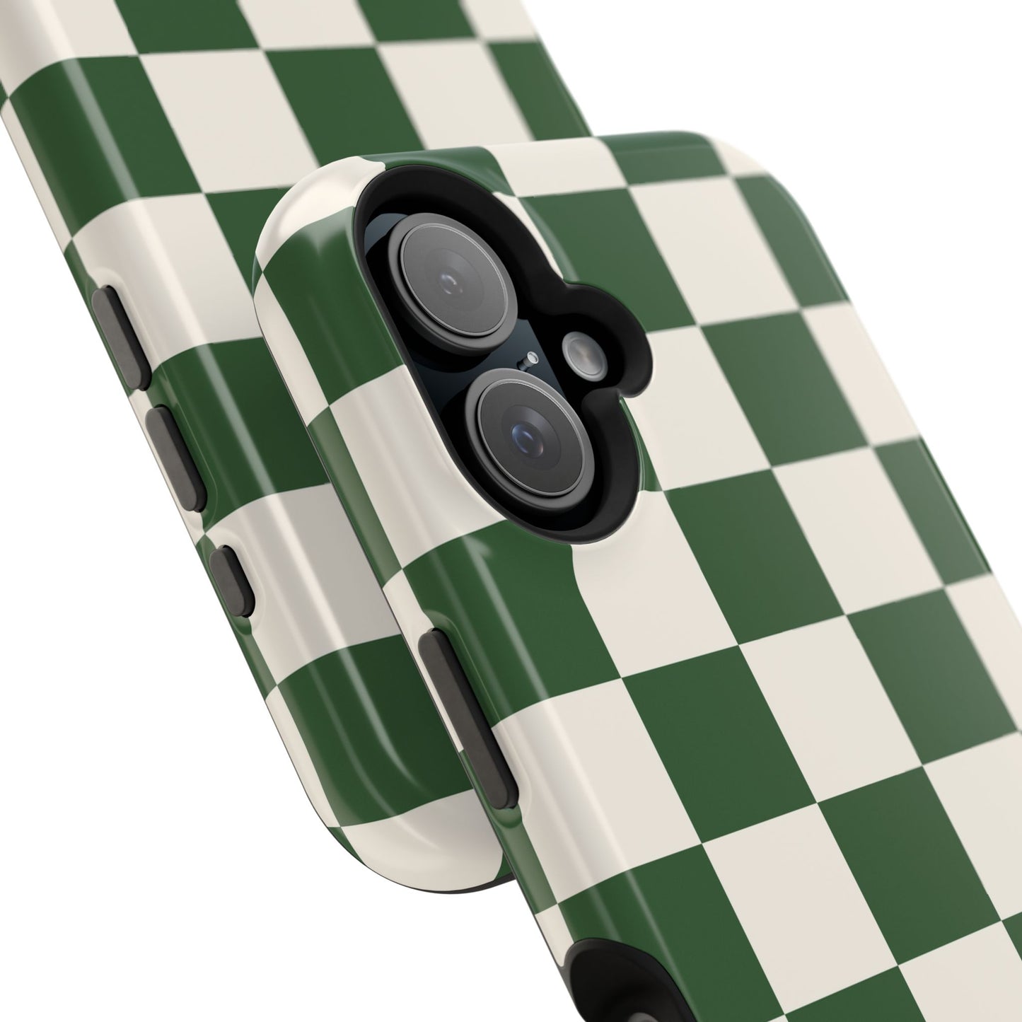 Green Checkered iPhone Case