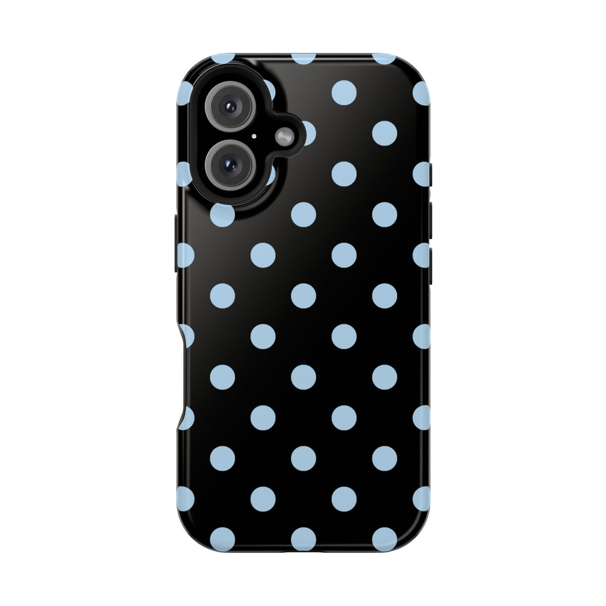Blue Velvet Polka Dots iPhone Case