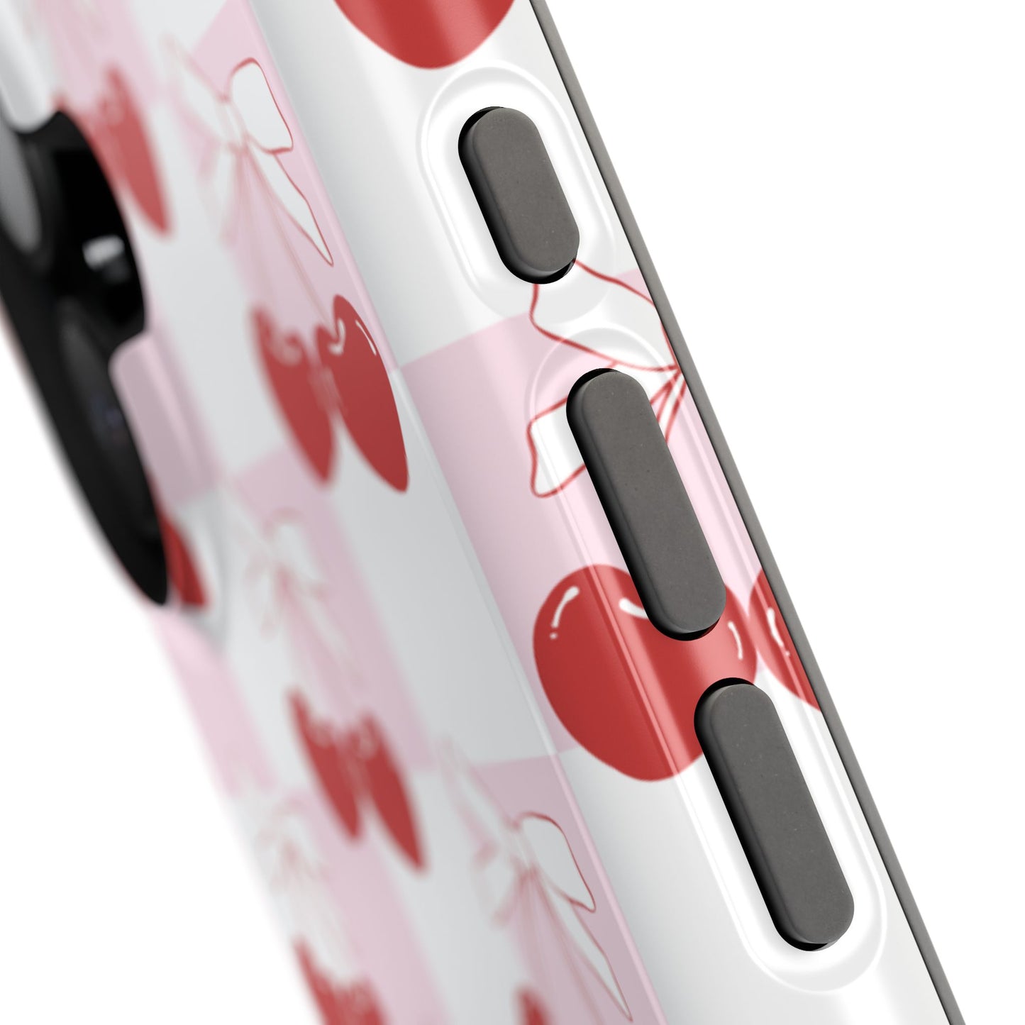 Cherry Bows Coquette iPhone Case