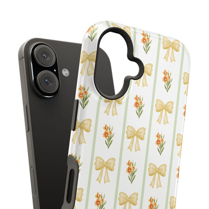Yellow Bows iPhone Case