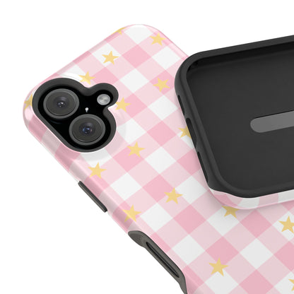 Pink Lemonade Gingham iPhone Case