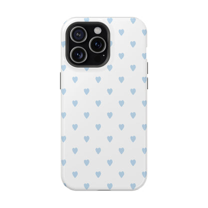 Blue Little Hearts iPhone Case