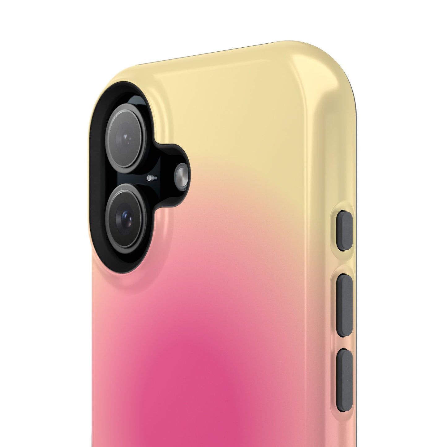 Hot Pink & Yellow Aura iPhone Case