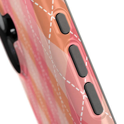 Pink Argyle iPhone Case