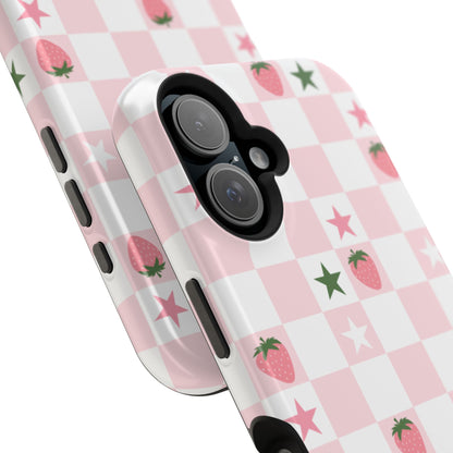 Strawberry Check iPhone Case