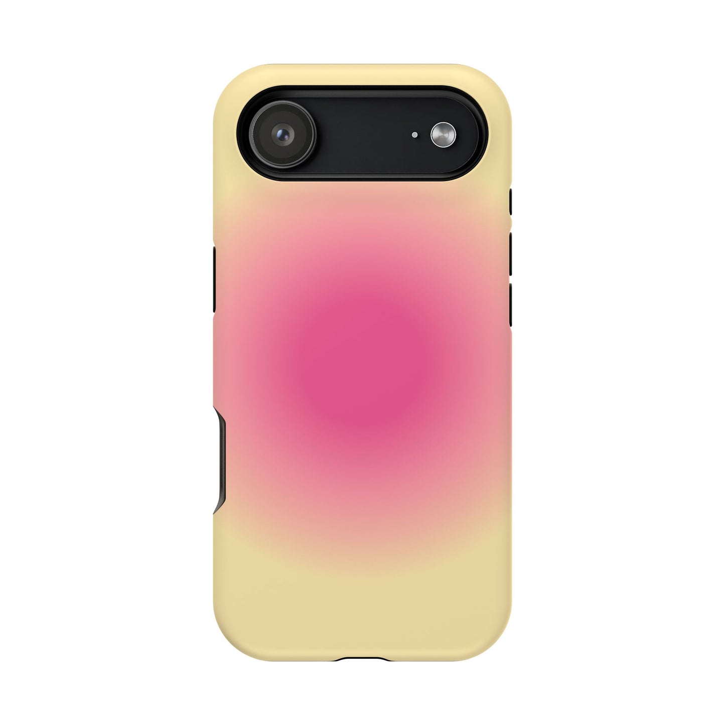 Hot Pink & Yellow Aura iPhone Case