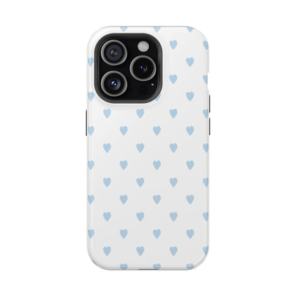 Blue Little Hearts iPhone Case