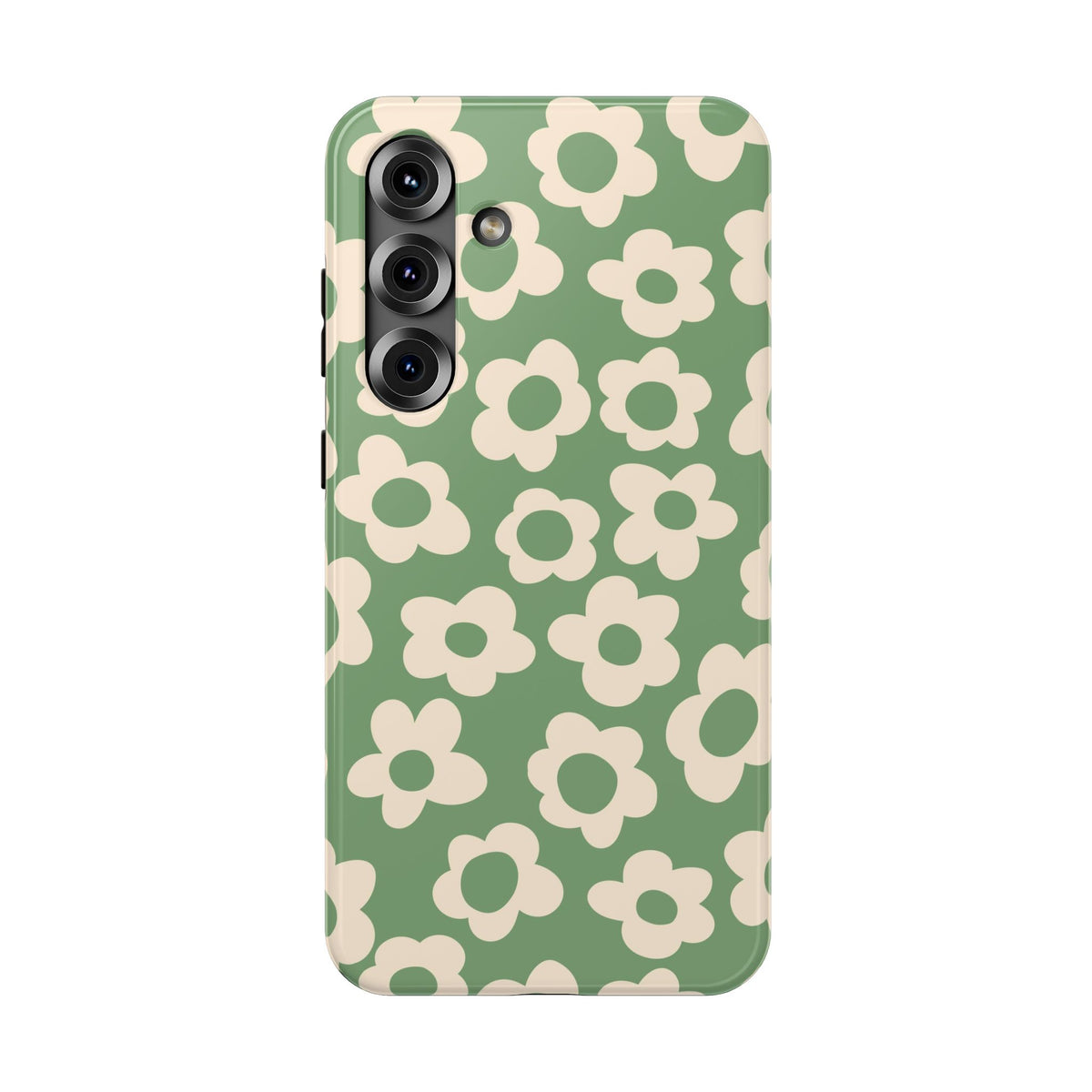 Green Las Flores Samsung Case