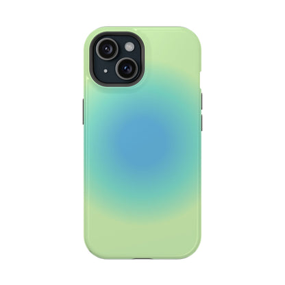 Blue & Green Aura iPhone Case