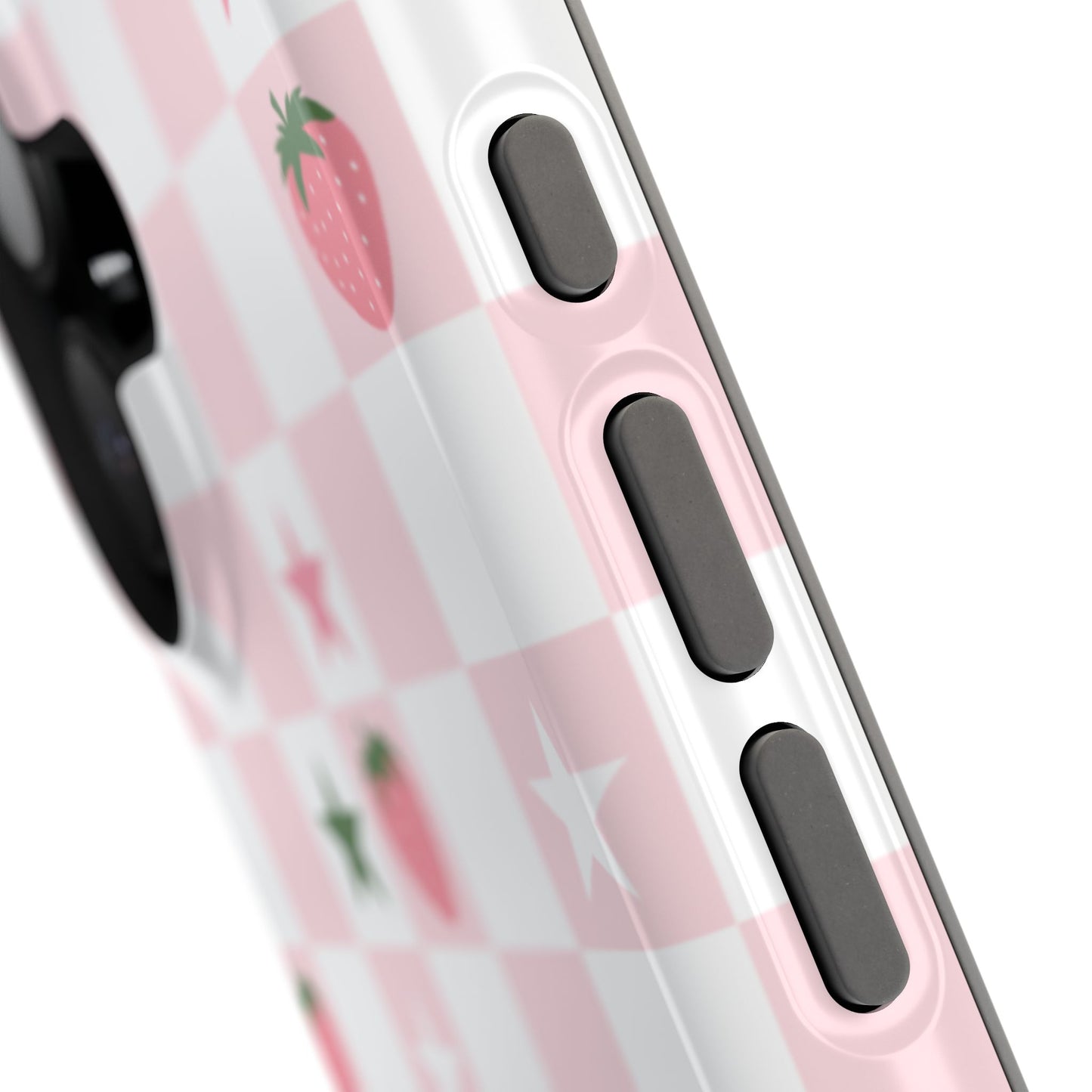 Strawberry Check iPhone Case