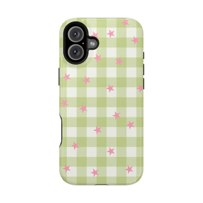 Lucky Star Gingham iPhone Case