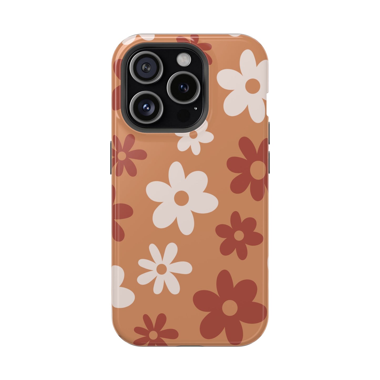 Brown Flower Power iPhone Case