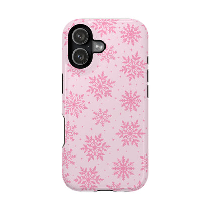 Pink Snowflakes iPhone Case