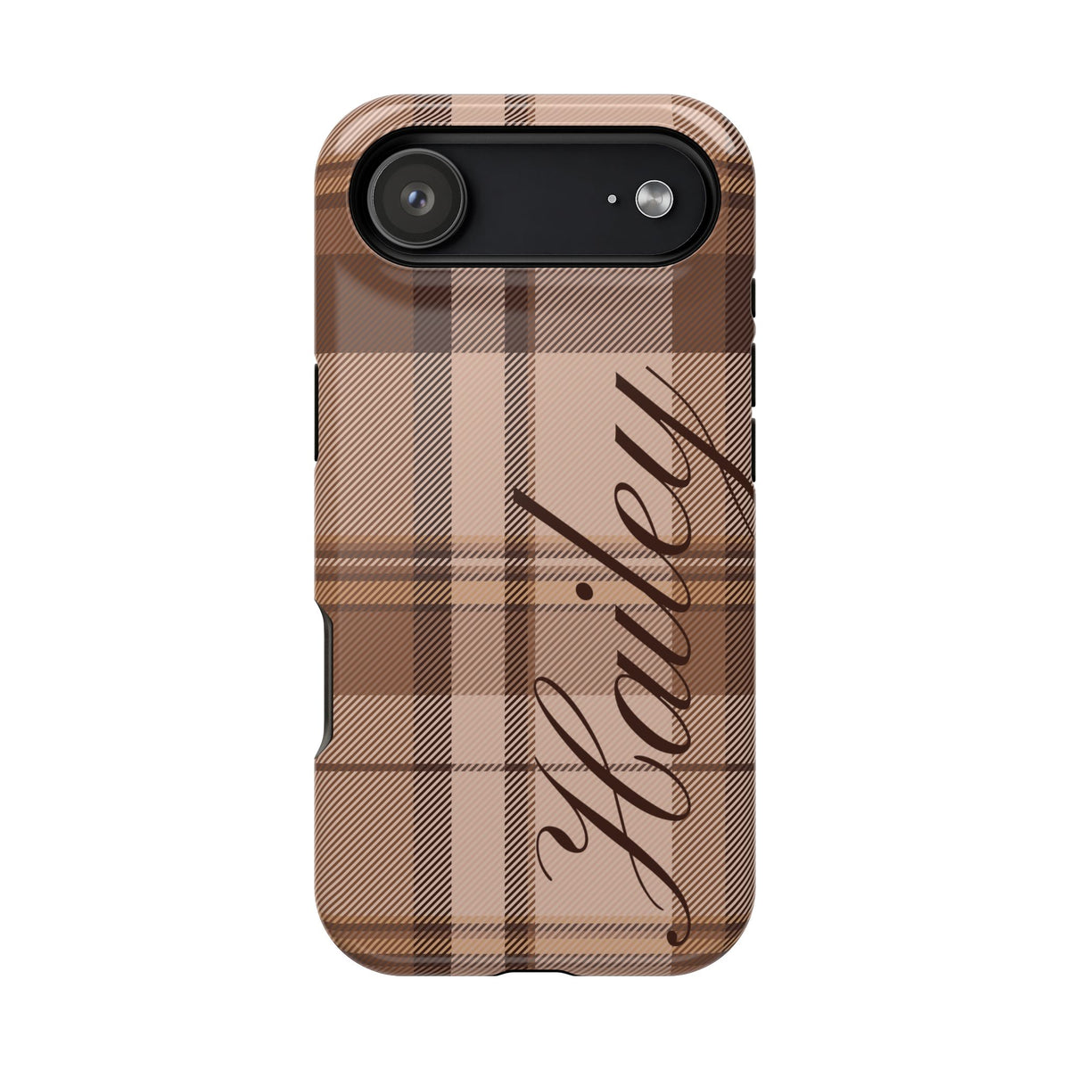 Custom Toffee Plaid iPhone Case