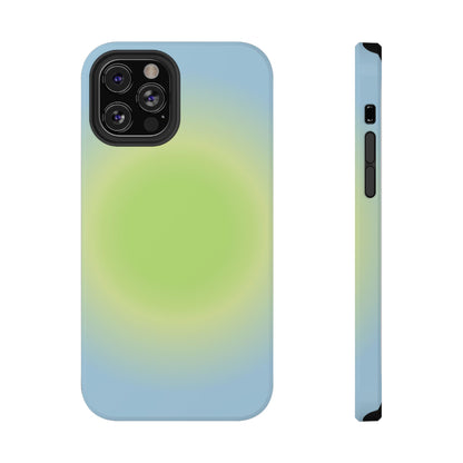 Green & Blue Aura iPhone Case