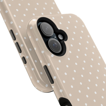 Beige Mini Dots iPhone Case