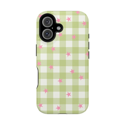 Lucky Star Gingham iPhone Case