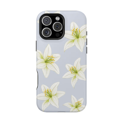 Blue Tiger Lily iPhone Case