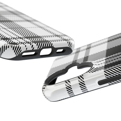 Black Plaid iPhone Case