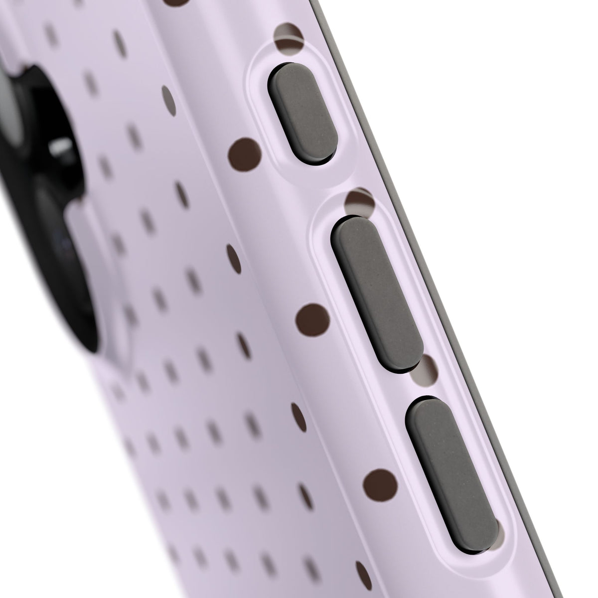 Berry Mocha Mini Dots iPhone Case