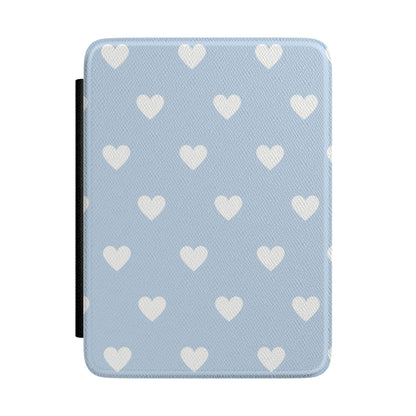 Blue Hearts Kindle Case