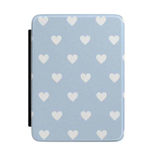 Blue Hearts Kindle Case