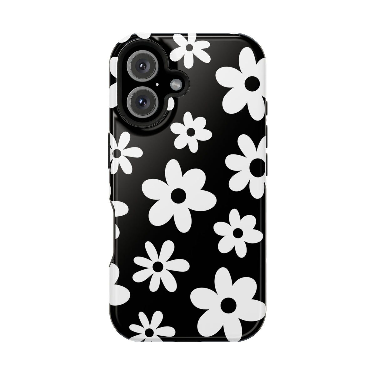 Black Flower Power iPhone Case