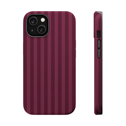 Plum Stripes iPhone Case