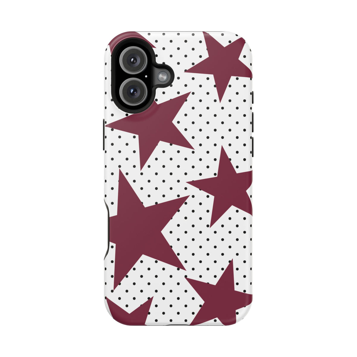 Burgundy Star iPhone Case