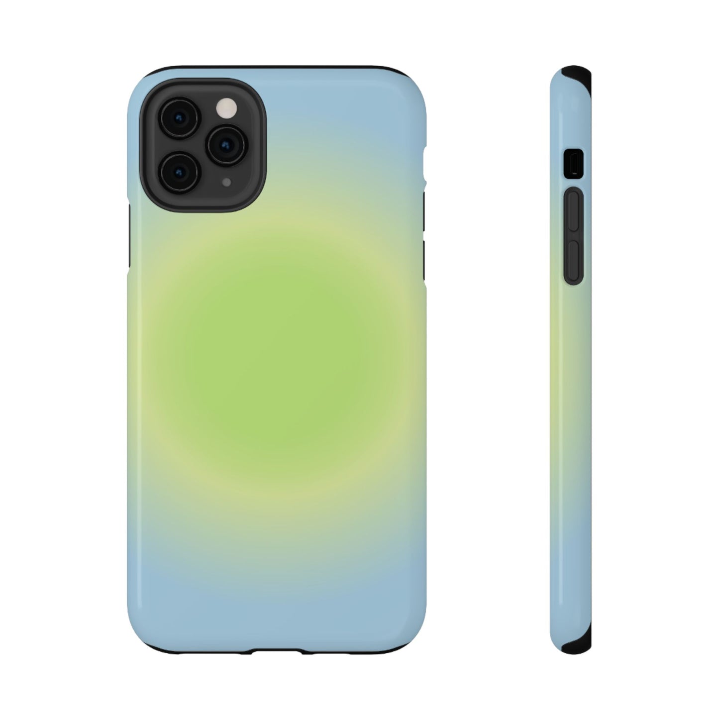 Green & Blue Aura iPhone Case