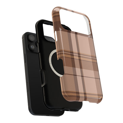 Toffee Plaid iPhone Case