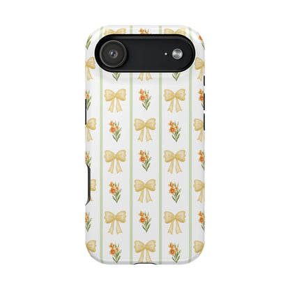 Yellow Bows iPhone Case