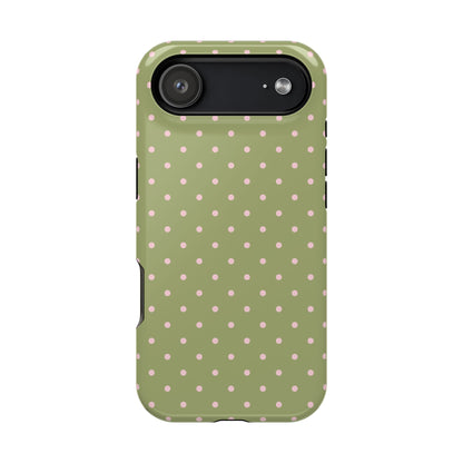 Pink Matcha Mini Dots iPhone Case
