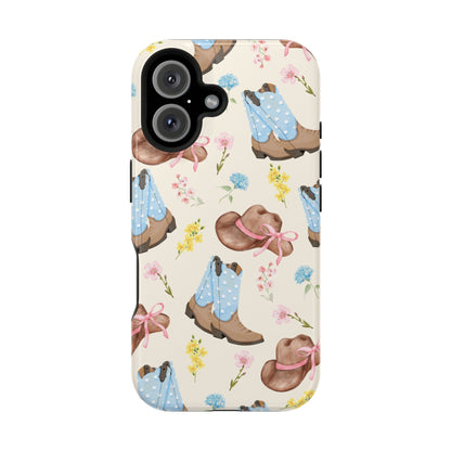 Floral Cowgirl iPhone Case