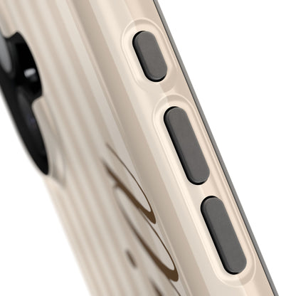Custom Beige Stripes iPhone Case
