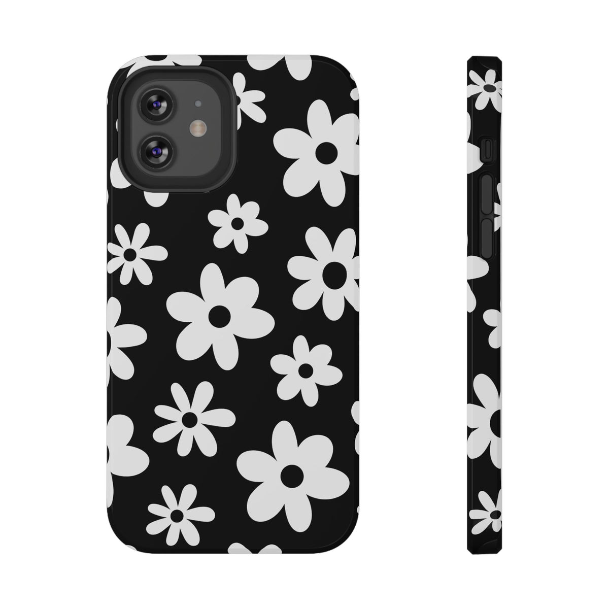 Black Flower Power iPhone Case