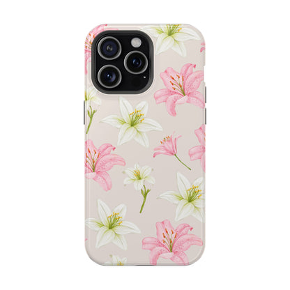 Beige Tiger Lily iPhone Case from Stella Cases